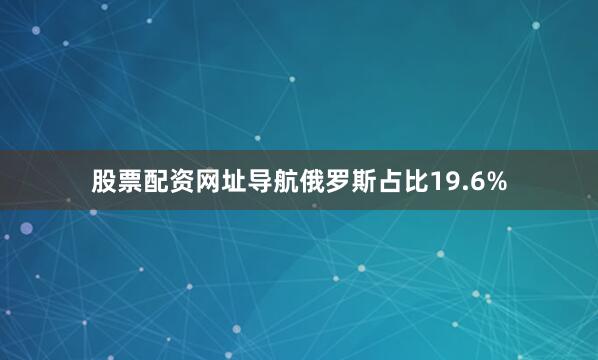 股票配资网址导航俄罗斯占比19.6%